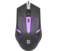 Ratón Defender FLASH MB-600L USB 1200 DPI Negro RGB Ambidiestro Gaming