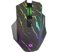 Ratón Defender URAN GM-503 Inalámbrico RF 3200 DPI Negro RGB 8 Botones Gaming