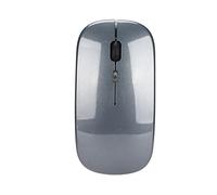 Ratón del Ordenador Portátil, Funcionamiento Silencioso del Ratón Inalámbrico para Viajar para la Oficina para el Hogar(Gris)