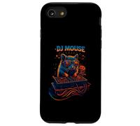 Ratón DJ genial con tocadiscos, divertido diseño de fiesta Carcasa para iPhone SE (2020) / 7 / 8