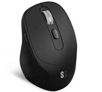 Ratón Ergonómico Inalámbrico por Bluetooth/ 2.4GHz Subblim Comfort Ergo Dual Battery/ Batería recargable/ Hasta 2400 DPI/ Negro