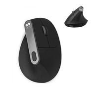 Raton inalambrico subblim vertical ergo dual mouse battery negro