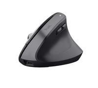 Ratón ergonómico inalámbrico Trust Bayo+ Bluetooth y microrreceptor USB de 2,4 GHz, resolución de 2.400 ppp