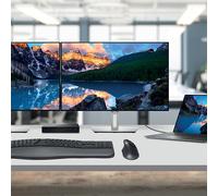 Kensington K75404EU Ratón Inalámbrico Profit Ergo Dual para Portátil/Sobremesa/PC/Gaming, con USB 2.4G o Conexión Bluetooth, 3 Configuraciones dpi y 5 Botones, Negro