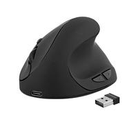 Ratón ergonómico óptico tnb ergo line negro 1600 dpi