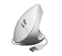 Ratón ergonómico subblim glide vertical ergo wired/ hasta 1600 dpi/ blanco