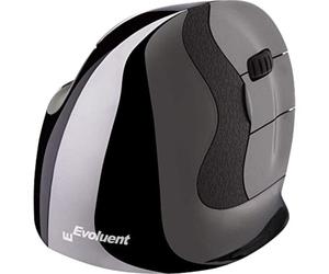 Ratón Evoluent VMDLW inalámbrico vertical 2600 DPI negro gris ergonómico