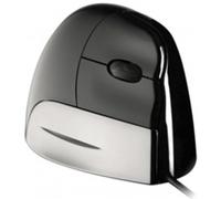 Ratón Evoluent VMSR mano derecha USB tipo A 1200 DPI negro plata 3 botones