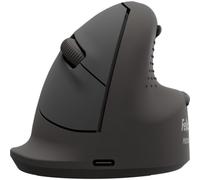 Fellowes Ratón Vertical Ergonómico Breyta Plus Mediano para Zurdos - Bluetooth inalámbrico, dongle inalámbrico o Cable, Contenido Reciclado, protección antimicrobiana Microban, batería Recargable