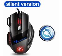 Ratón gaming con cable, ergonómico, silencioso, con retroiluminación RGB de 7 botones.