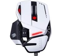 Ratón Gaming con Cable Mad Catz RAT 6+ Blanco - Sensor Óptico 12000 DPI - 11 Botones Programables - Diseño Ajustable - RGB - Ergonómico PC Gaming