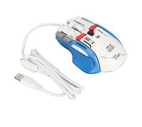 Ratón gaming con cable, ratón gaming RGB programable con 10 botones macro y 13 modos de iluminación, 6 niveles de DPI hasta 12800, interruptor mecánico micro para jugadores de PC y (Blanca)