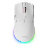 Ratón Gaming Inalámbrico Mars Gaming MM-T3/ Batería recargable/ Hasta 14400 DPI/ Blanco