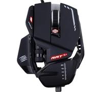 Mad Catz Ratón R.A.T. 6+ – mano derecha, óptico, USB, 12000 DPI, 12000 pps, negro