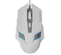Ratón Gaming Mars Gaming MM024/ Hasta 4000 DPI/ Blanco