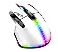 Ratón gaming SPIRIT OF GAMER PRO M5 con cable blanco de 12800 DPI