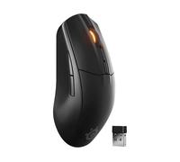 SteelSeries Rival 3 Wireless Gen 2 - Raton Gaming - 2,4GHz y Bluetooth - Sensor óptico TrueMove Air de 18000 dpi - Durabilidad de 60 M de clics - Ligero - Deslizadores 100% PTFE - Negro