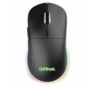 Trust Gaming GXT 927 Redex+ Ratón Gaming Inalámbrico 25K dpi 2.4GHz Batería de 94h, Interruptores Kailh, 6 Botones Programables, Ratón Inalámbrico Recargable RGB PC Portátil Windows - Negro