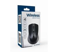 Ratón Gembird inalámbrico 1600 DPI 4 botones Nanoreceptor USB ambidiestro negro/gris