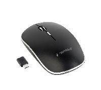 RATON GEMBIRD INALAMBRICO 1600 DPI NEGRO 4 BOTONES (RECEPTOR TIPO C)