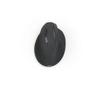 Hama | Ratón inalámbrico ergonómico para Zurdos. (Multidispositivo 3 Canales, Batería Recargable, 1800 dpi, 7 Botones silenciosos) Negro.