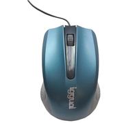 Ratón iggual COM-ERGONOMIC-RL USB tipo A 800 DPI Ambidextro Negro Azul