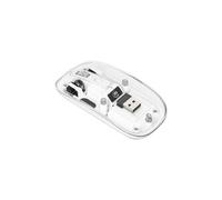 Ratón inalámbrico 2.4GHz RF USB 1600dpi transparente 190275
