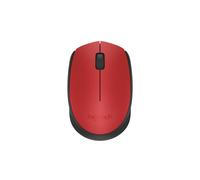 Ratón inalámbrico ambidiestro Logitech M171 rojo