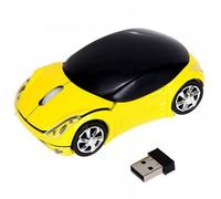 Ratón inalámbrico Balems de 2,4 GHz con forma de coche deportivo Cool3D, ergonómico y óptico, con receptor USB para PC, portátil, ideal para