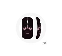 Ratón Inalámbrico - Blackpink - Logo Rosa - Compatible con Mac y PC - Clave USB Wifi incluida - Diseño The Album
