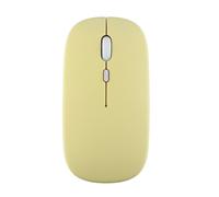 Ratón inalámbrico Bluetooth (amarillo) para iPad, Samsung, Huawei, Lenovo, MiPad, Android, Windows,