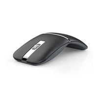 Ratón inalámbrico Bluetooth de viaje, Bluetooth 5.0/4.0 y 2.4G trimodo, ratones ergonómicos plegables giratorios, multidispositivo recargable tipo C para Microsoft Laptop, PC, MacBook, Chromebook