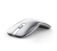 Ratón inalámbrico Bluetooth de viaje, modelo dual (2.4G + BT5.1), mouse plegable giratorio para Microsoft, ratones portátiles delgados recargables para laptop, portátil, PC, MacBook, Chromebook, color