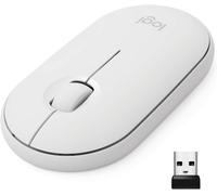 Ratón Inalámbrico Bluetooth Logitech Pebble M350 (Blanco)