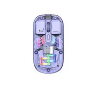 Ratón Inalámbrico BM200 de Modo Dual, RGB, Luminoso, 2,4 G, , Transparente, para Juegos, Deportes Electrónicos, Ordenador, Oficina, Color