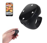 Ratón inalámbrico con anillo de dedo Bluetooth, recargable, anillo de desplazamiento TikTok con pantalla táctil, giro lateral de libro electrónico, mando a distancia, vídeo corto, disparador de cámara