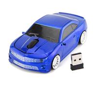 Ratón Inalámbrico con Forma de Coche Deportivo Cool 2,4G, Ratón con Sensor de Alta Precisión para Ordenador Portátil, Ratones Básicos de 3 Botones para Niños, Hombres y Niños
