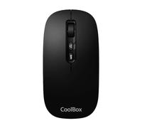 Ratón inalámbrico CoolBox W02-IA RF + Bluetooth negro (W02-IA)