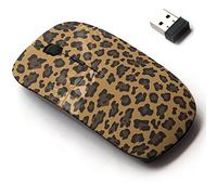 Ratón inalámbrico de 2.4 G con bonito diseño de patrón para todas las computadoras portátiles y de escritorio con nano receptor, gráfico de impresión animal