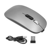 Ratón inalámbrico de alta respuesta, ratón Bluetooth con batería recargable para ordenadores de sobremesa, portátiles y más, clic silencioso,