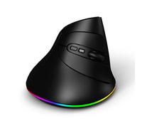 Ratón inalámbrico de modo dual 2.4G/BT5.1 para videojuegos, ergonómico, silencioso, Windows, Android, Linux, iOS, reduce la fatiga de la mano, compatibilidad multiplataforma