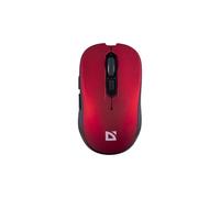 Ratón inalámbrico - DEFENDER - GASSA MM-105 - Óptico 1600 DPI - Clic silencioso - Rojo y negro