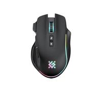 Defender Thunder GM-213 - Ratón inalámbrico para videojuegos con bolsillos laterales, batería de larga duración, iluminación RGB, 5 botones programables, ratón inalámbrico para PC, portátil, ratón