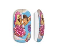 Ratón inalámbrico - Dora la Exploradora - Rosa - Compatible con Mac y PC - Incluye clave USB wifi