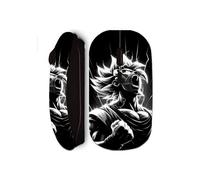 Ratón inalámbrico - Dragon Ball - Goku - Negro y Blanco - Cara enojada - Llave USB incluida