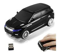 Ratón inalámbrico en forma de coche de 2,4 GHz, óptico 3D silencioso y portátil, con receptor USB, 1200 DPI, para ordenadores de oficina, ordenadores portátiles, tabletas, niños, estudiantes, regalos