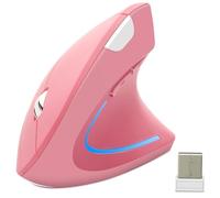 Ratón inalámbrico, ergonómico, vertical, silencioso para diestros, ratón óptico de alta precisión para PC/ordenador portátil/MacBook, con receptor USB, 6 botones, 800/1200/1600 ppp, alivia el dolor de