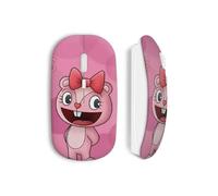 Ratón Inalambrico - Happy Tree Friends - Rosa - Diseño Único - Compatible con Mac y PC - Clave USB Incluida