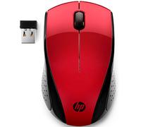 Ratón Inalámbrico HP 220 Óptico Ambidiestro Rojo de Viaje