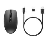 Ratón Inalámbrico HP 715 Multi/ Batería Recargable/ Hasta 1200 DPI/ Negro